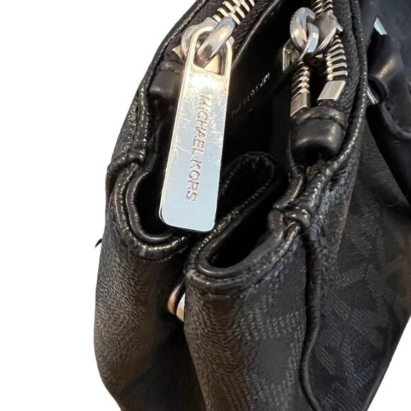 Michael Kors Sutton Satchel Classic Dark Brown/Black with Logo - Picture 12 of 12